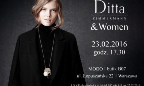 Zaproszenie na kobiece spotkanie Ditta Zimmermann & Women 23.02.2016 r.
