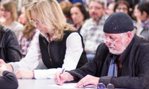 Halina Zawadzka i Jerzy Antkowiak w jury konkursu