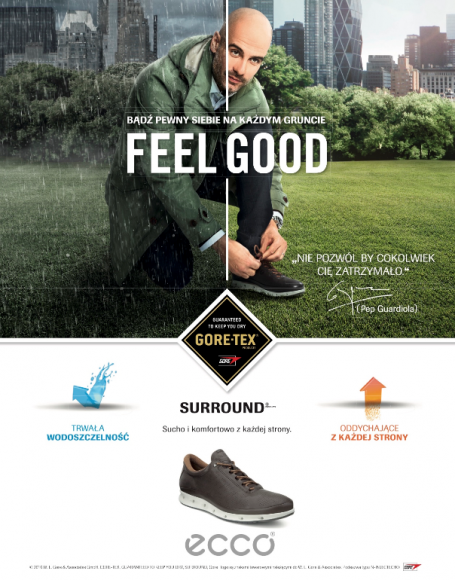 PEP GUARDIOLA ZAKLINA DESZCZ TECHNOLOGIĄ GORE-TEX® SURROUND™ W BUTACH ECCO COOL