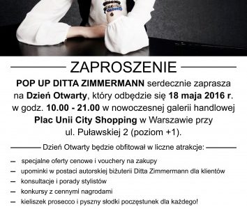 Dzień otwarty POP UP DITTA ZIMMERMANN